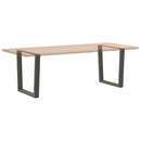 spisebordsben V-formet 2 stk. antracit 90 x (72-73,3) cm stål