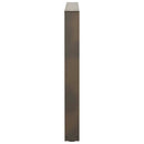 spisebordsben V-formet 2 stk. naturstål 90 x (72-73,3) cm stål