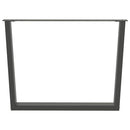 spisebordsben V-formet 2 stk. antracit 100x(72-73,3) cm stål