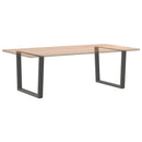 spisebordsben V-formet 2 stk. antracit 100x(72-73,3) cm stål