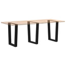 spisebordsben V-formet 3 stk. sort 70 x (72-73,3) cm stål