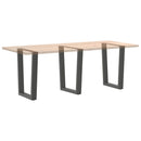 spisebordsben V-formet 3 stk. antracit 70 x (72-73,3) cm stål