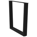 spisebordben V-formet 3 stk. sort 80 x (72-73,3) cm stål