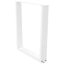 spisebordsben V-formet 3 stk. hvid 80x(72-73,3) cm stål