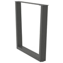 spisebordsben V-formet 3 stk. antracit 80x(72-73,3) cm stål