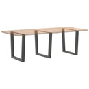spisebordsben V-formet 3 stk. antracit 80x(72-73,3) cm stål