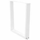 spisebordsben V-formet 3 stk. hvid 90 x (72-73,3) cm stål