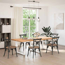 spisebordsben V-formet 3 stk. hvid 100x(72-73,3) cm stål