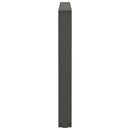 spisebordsben V-formet 3 stk. antracit 100x(72-73,3) cm stål