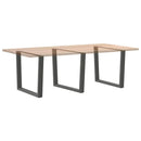 spisebordsben V-formet 3 stk. antracit 100x(72-73,3) cm stål