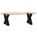 sofabordsben 2 stk. sort 30x(30-31,3) cm stål