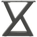 sofabordsben 2 stk. antracit 30x(30-31,3) cm stål