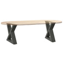 sofabordsben 2 stk. antracit 30x(30-31,3) cm stål