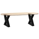 sofabordsben 2 stk. sort 40x(30-31,3) cm stål