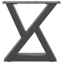 sofabordsben 2 stk. antracit 40x(30-31,3) cm stål