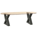 sofabordsben 2 stk. antracit 40x(30-31,3) cm stål