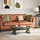 sofabordsben 2 stk. naturstål 50x(30-31,3) cm stål