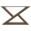 sofabordsben 2 stk. naturstål 50x(30-31,3) cm stål