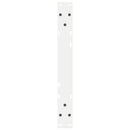 sofabordsben 2 stk. hvid 60 x (30-31,3) cm stål