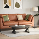 sofabordsben 2 stk. antracit 60 x (30-31,3) cm stål