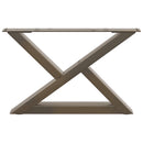 sofabordsben 2 stk. naturstål 60 x (30-31,3) cm stål