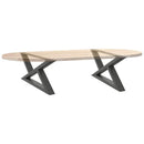 sofabordsben 2 stk. antracit 70 x (30-31,3) cm stål