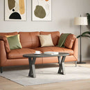 sofabordsben 2 stk. antracit 28 x (42-43,3) cm stål