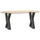 sofabordsben 2 stk. antracit 28 x (42-43,3) cm stål