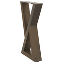 sofabordsben 2 stk. naturstål 28 x (42-43,3) cm stål