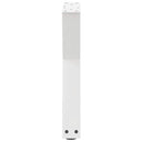 sofabordsben 2 stk. hvid 38 x (42-43,3) cm stål