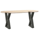 sofabordsben 2 stk. antracit 38 x (42-43,3) cm stål