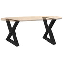 sofabordsben 2 stk. sort 50x(42-43,3) cm stål