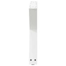 sofabordsben 2 stk. hvid 50x(42-43,3) cm stål