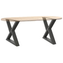sofabordsben 2 stk. antracit 50x(42-43,3) cm stål