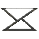 sofabordsben 2 stk. antracit 70 x (42-43,3) cm stål