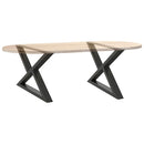 sofabordsben 2 stk. antracit 70 x (42-43,3) cm stål