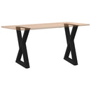 spisebordsben 2 stk. sort 50x(72-73,3) cm stål