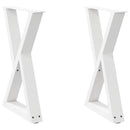 spisebordsben 2 stk. hvid 50x(72-73,3) cm stål