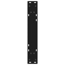 spisebordsben 2 stk. sort 60 x (72-73,3) cm stål