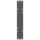 spisebordsben 2 stk. antracit 60 x (72-73,3) cm stål