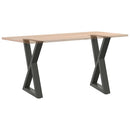 spisebordsben 2 stk. antracit 60 x (72-73,3) cm stål