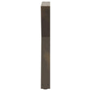 spisebordsben 2 stk. naturstål 60 x (72-73,3) cm stål