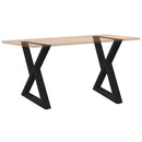 spisebordsben 2 stk. sort 80 x (72-73,3) cm stål