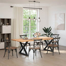 spisebordsben 2 stk. sort 90 x (72-73,3) cm stål