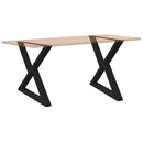 spisebordsben 2 stk. sort 90 x (72-73,3) cm stål