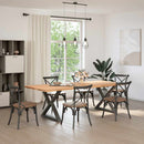 spisebordsben 2 stk. antracit 90 x (72-73,3) cm stål