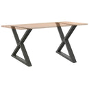 spisebordsben 2 stk. antracit 90 x (72-73,3) cm stål