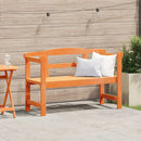 Udendørs bænk Brun 119 x 44 x 76 cm Massiv fyrretræ