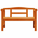 Udendørs bænk Brun 119 x 44 x 76 cm Massiv fyrretræ
