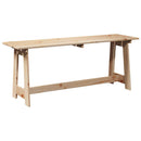 Udendørs bænk Naturfarvet 119 x 37 x 47 cm Massiv Fyrretræ